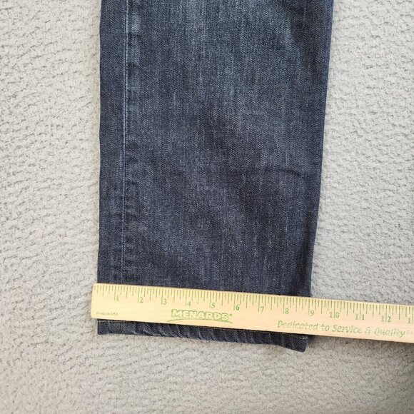 Habitual Jeans Men's 33 Button Fly Dark Wash Blue Denim Pants Iron Cross Pocket - Picture 5 of 11